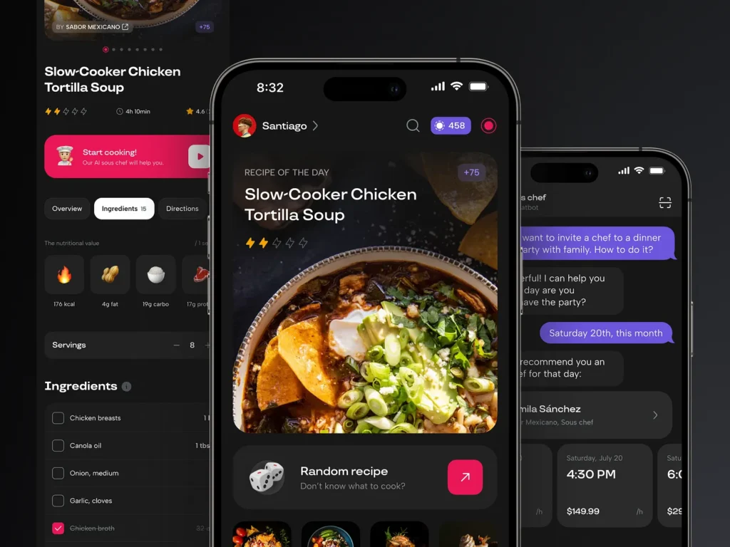 AI Chef Mobile App Animation