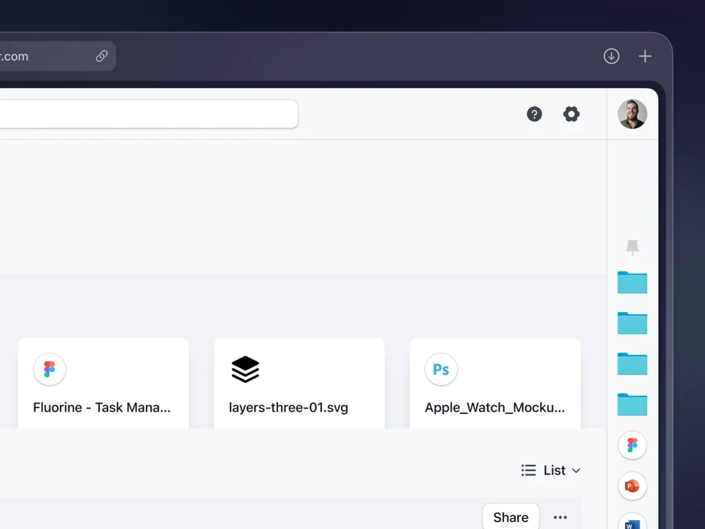 Cloud Storage SaaS Dashboard for Web 2