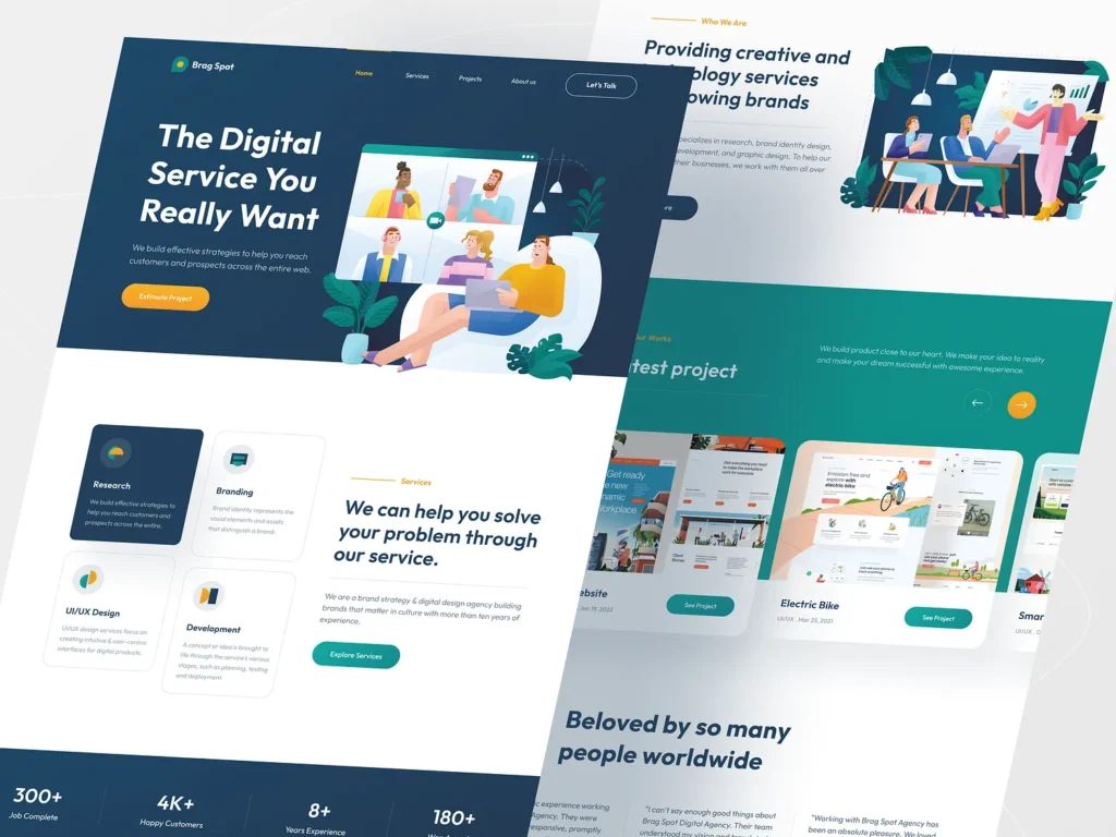 BragSpot - Digital Agency Website Design 3