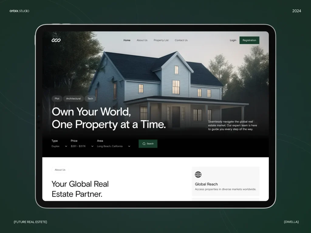Real Estate Property Finder Website Design 2