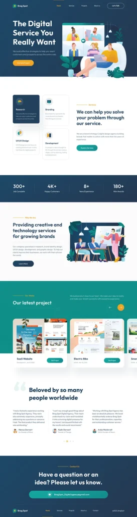 BragSpot - Digital Agency Website Design 4