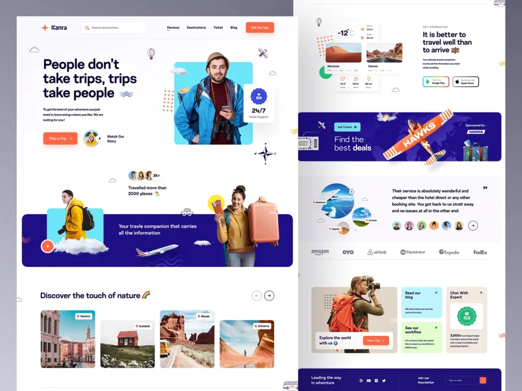 kanra Travel Agency Website Design 1
