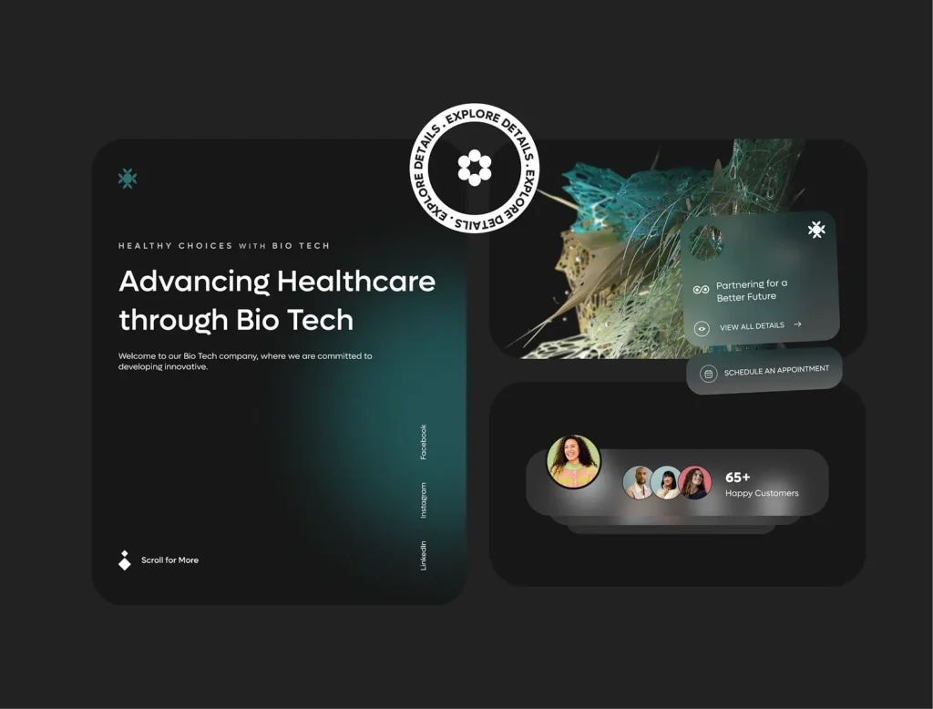 Bio Tech healthcare website 2