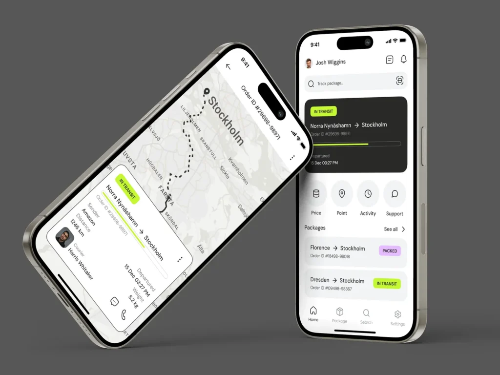 Delivery Mobile App Design 1
