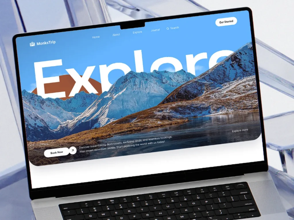 MonksTrip - Travel Website Design 1