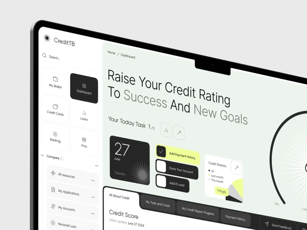 CreditTB - Credit SaaS Dashboard 1