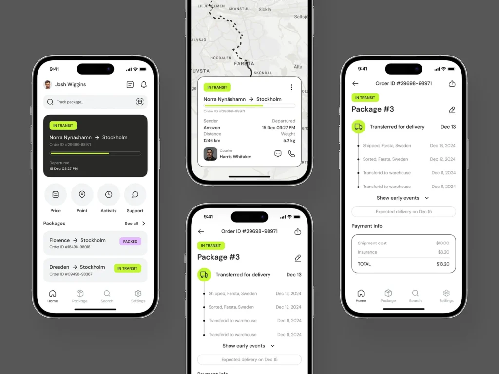 Delivery Mobile App Design 3