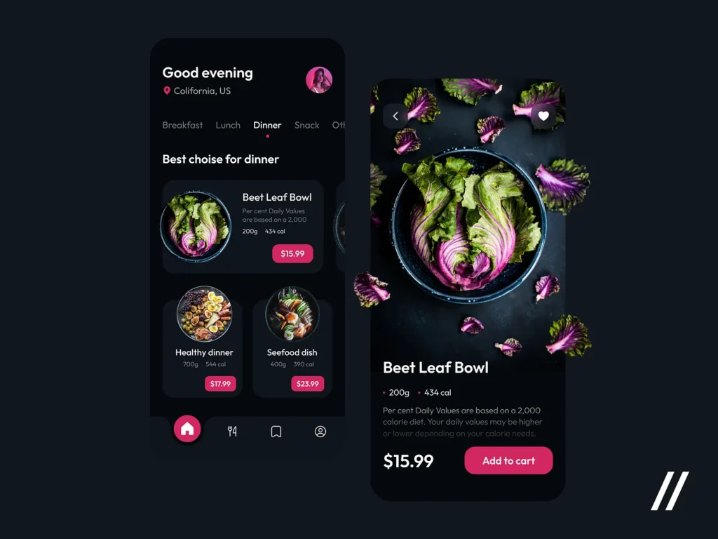 Healthy Food App 2